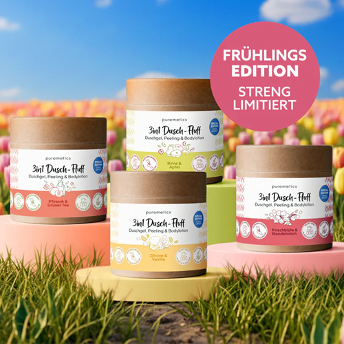 Puremetics Seifen&nbsp 3in1 Dusch-Fluff Zitrone & Vanille