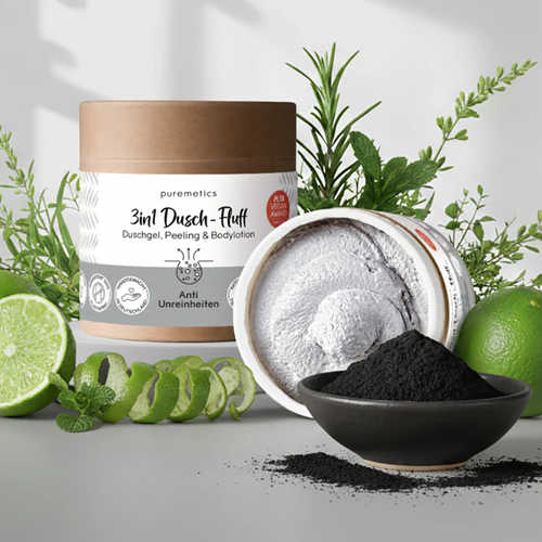 Puremetics Seifen&nbsp 3in1 Dusch-Fluff Anti Unreinheiten
