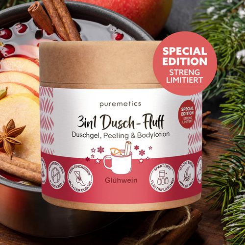 Puremetics Seifen  3in1 Dusch-Fluff Glühwein Puremetics Seifen  3in1 Dusch-Fluff Glühwein