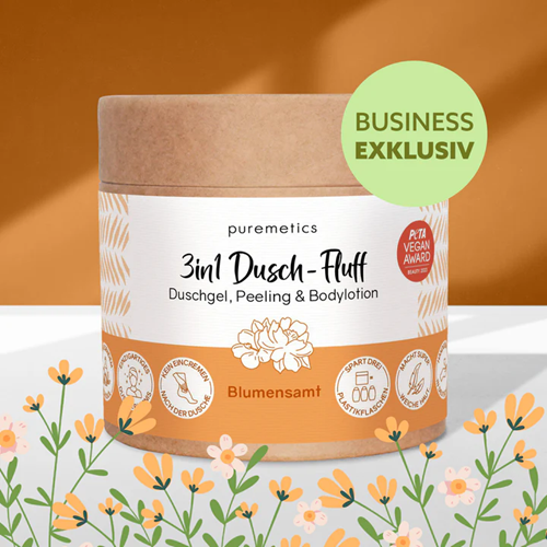 Puremetics Seifen  3in1 Dusch-Fluff Blumensamt Puremetics Seifen  3in1 Dusch-Fluff Blumensamt