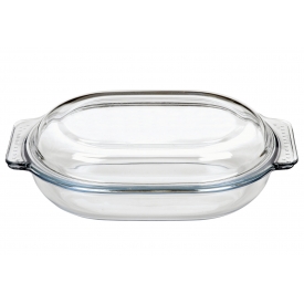 Pyrex Bräter Classic oval Glas 5,8 l 39cm (4,4l + 1,4l)