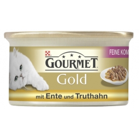 Gourmet Gold Katzenfutter Feine Komposition mit Ente und  Truthahn