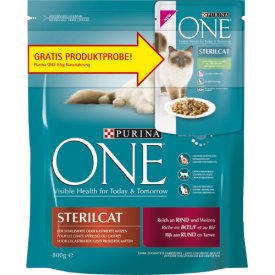 Purina Katzenfutter One   Sterilcat Rind & Weizen Spezialfutter für sterilisierte oder