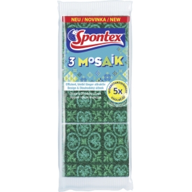 Spontex SPONTEX MOSAIK SCHWAMM 3ER
