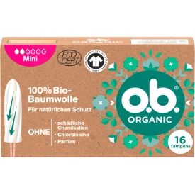 O.B. Tampons Organic Mini