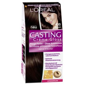 LOreal Paris Dauerhafte Haarfabe Pflege-Farbe Casting Creme Gloss 400 Braun