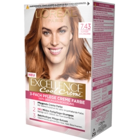 Excellence Haarfarbe 7.43 Kupfer Gold Blond