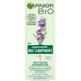 Garnier BIO Augencreme Anti-Falten Augenpflege Lavendel