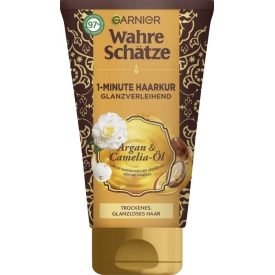 Wahre Schätze 1-Minute Haarkur Glanzverleihend Argan- & Cameliaöl