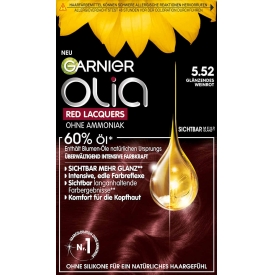 Garnier Olia Red Lacquers Dauerhafte Haarfarbe in 5.52 Glänzendes Weinrot