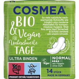 Cosmea Bio Ultra Binden Normal, mit Flügel