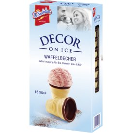 De Beukelaer Waffel-Becher mit kakaohaltiger Fettglasur