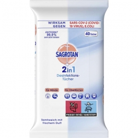 Sagrotan Desinfektions-Tücher 2in1