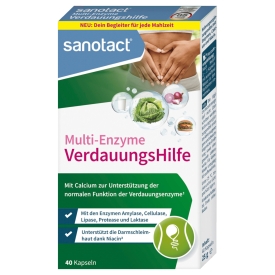 sanotact Multi-Enzyme Verdauungs Hilfe 40 Kapseln