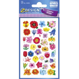 Avery Zweckform CRE Flower Sticker kl Blüten Papier 3Bg 54304