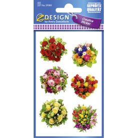 Avery Zweckform CRE Flower Sticker Sträuße Papier 2Bg 54383