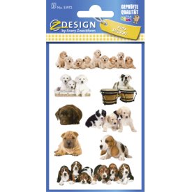 Avery Zweckform Sticker 55972 Hunde 3 Bogen