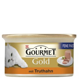 Gourmet Gold Katzenfutter Feine Pastete mit Truthahn