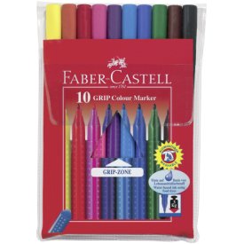 Faber Castell Fasermaler Colour Grip 10er Etui