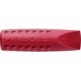 Faber Castell Radierer Eraser Cap Grip 2001 grau-blau/grau-rot sortiert 2er Pack