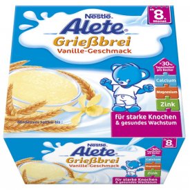 Nestle Alete   Grießbrei Vanille ab dem 8. Monat