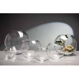 Sandra Rich Kugel-Vase Globe Glas 20,5cm Ø25cm klar