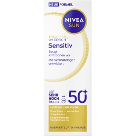 NIVEA SUN Sonnenfluid Gesicht sensitiv, LSF 50+