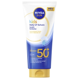 NIVEA SUN Sonnenmilch Kids sensitiv, daily uv Schutz, LSF 50+