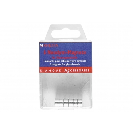 RHEITA Neodym-Magnete für Glasmagnettafel 6er Eurobox