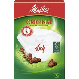 Melitta Filtertüten weiss 1x4