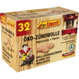 favorit Öko-Zündwolle 32er Pack