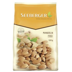 Seeberger Mandeln, braun, ungeschält