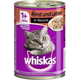 Whiskas Katzenfutter Rind und Leber in Sauce