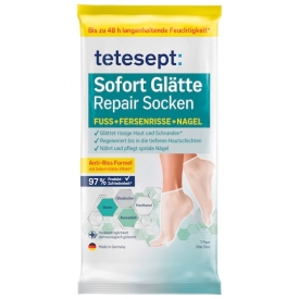 Tetesept Fußmaske Socken Sofort Glätte Repair (1 Paar)
