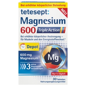 Tetesept Magnesium 600 Triple Action Tabletten 30 St