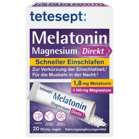 Tetesept Melatonin + Magnesium Direkt Sticks