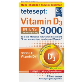 Tetesept Vitamin D3 3000 Intens 45 Mini-Tabletten
