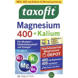 taxofit Magnesium 400 + Kalium Tabletten