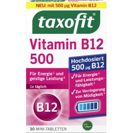taxofit Vitamin B12 500 Mini Tabletten