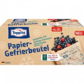Toppits Papier-Gefrierbeutel reißfest 3L