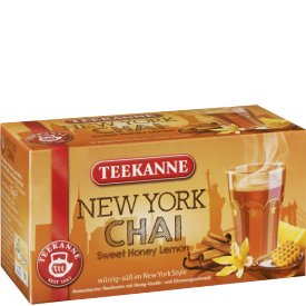 Teekanne Rooibostee, New York Chai, mit Gewürzen, Honig, Vanille & Zitrone 20 stk