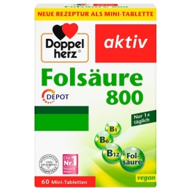 Doppelherz Folsäure 800 + B6 + B12 + C + E