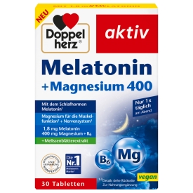 Doppelherz Melatonin + Magnesium 400, Tabletten 30 St