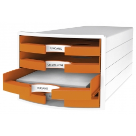 HAN Schubladenbox IMPULS DIN A4/C4 4 Trend Colour orange