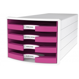 HAN Schubladenbox IMPULS DIN A4/C4 4 Trend Colour pink