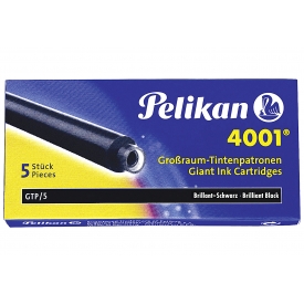 Pelikan Tintenpatronen GTP/5 4001 brilliant-schwarz 5er Pack