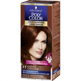 Poly Color Dauerhafte Haarfarbe Creme 77 Kastanie