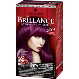 Schwarzkopf Brillance Dauerhafte Haarfarbe Intensiv-Color-Creme 859 Violette Wildseide