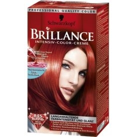 Schwarzkopf Brillance Dauerhafte Haarfarbe Intensiv-Color-Creme 845 Brokat Rot