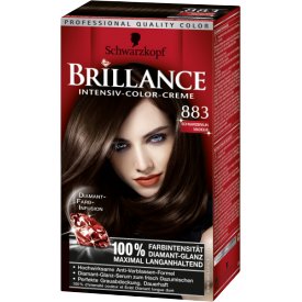 Brillance Dauerhafte Haarfarbe Intensiv-Color-Creme 883 Schwarzbraun Magique